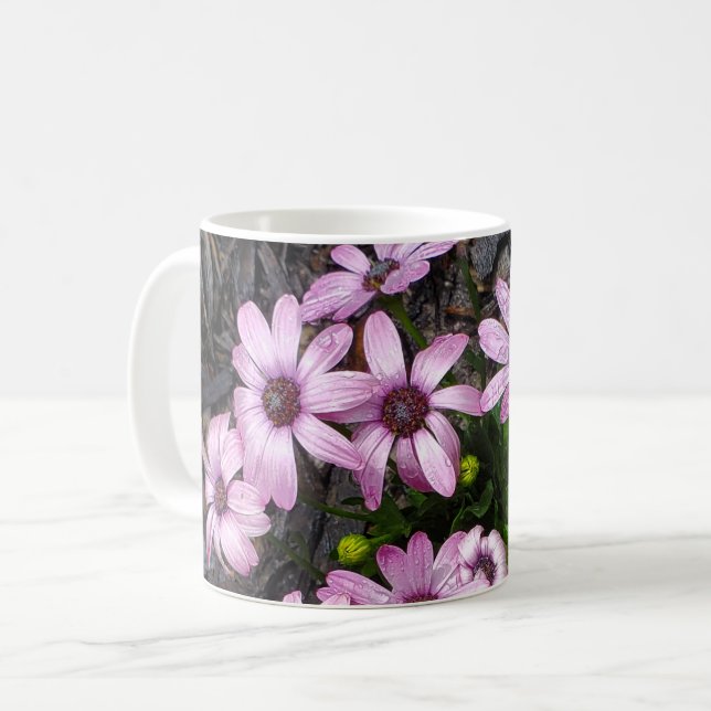 Taza De Café Flor morada (Anverso izquierdo)