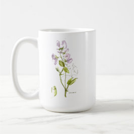 Taza De Café Flor morada de guisantes dulces y decir