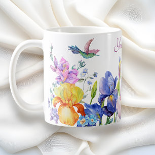 Taza De Café Flor morada de jardín
