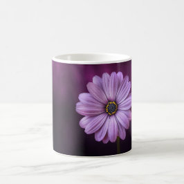 Taza De Café Flor morada en flor
