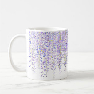 Taza De Café Flor morada gliceriana