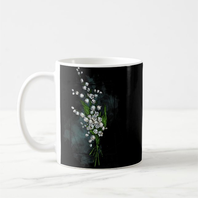Taza De Café Flor Nacida En Mayo Lily Del Valle (Izquierda)