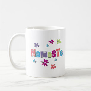 Taza De Café Flor Namaste Yoga Shirt