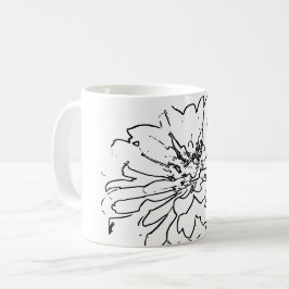 Taza De Café Flor natural de arte