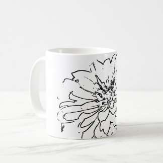 Taza De Café Flor natural de arte