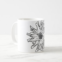 Taza De Café Flor natural de arte