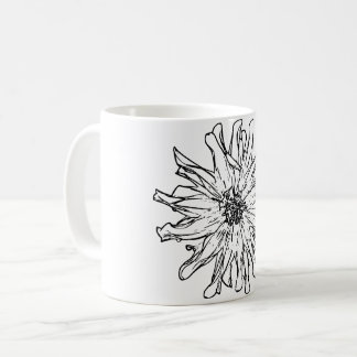 Taza De Café Flor natural de arte