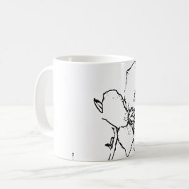 Taza De Café Flor natural de arte