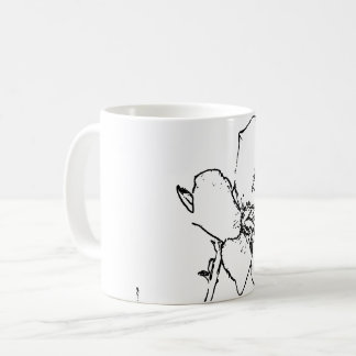Taza De Café Flor natural de arte