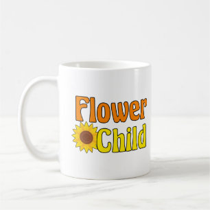 Taza De Café Flor Niño Cute Sunflower Hippie Niños