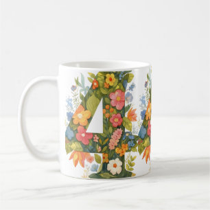 Taza De Café Flor Número cuatro