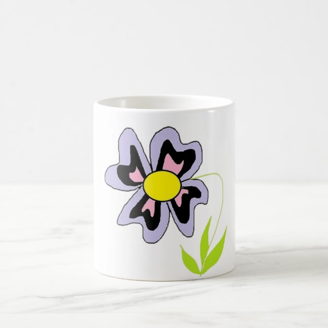 Taza De Café flor púrpura (Centro)