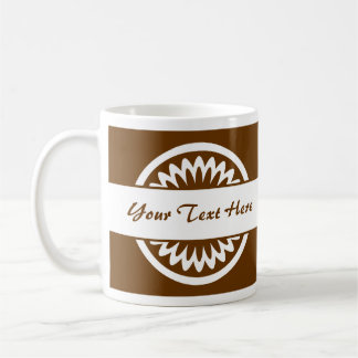 Taza De Café Flor redonda - Marrón