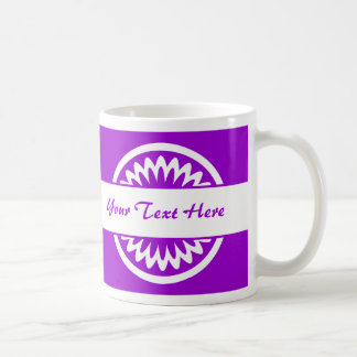 Taza De Café Flor redonda - Púrpura