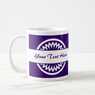Taza De Café Flor redonda - Púrpura profundo