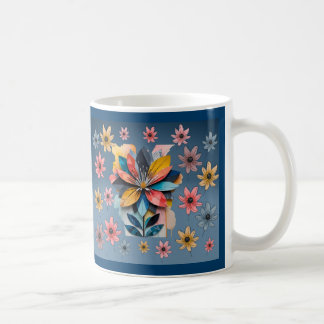 Taza De Café Flor retro