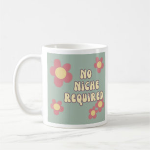 Taza De Café Flor Retro Sin Nicho Necesario 