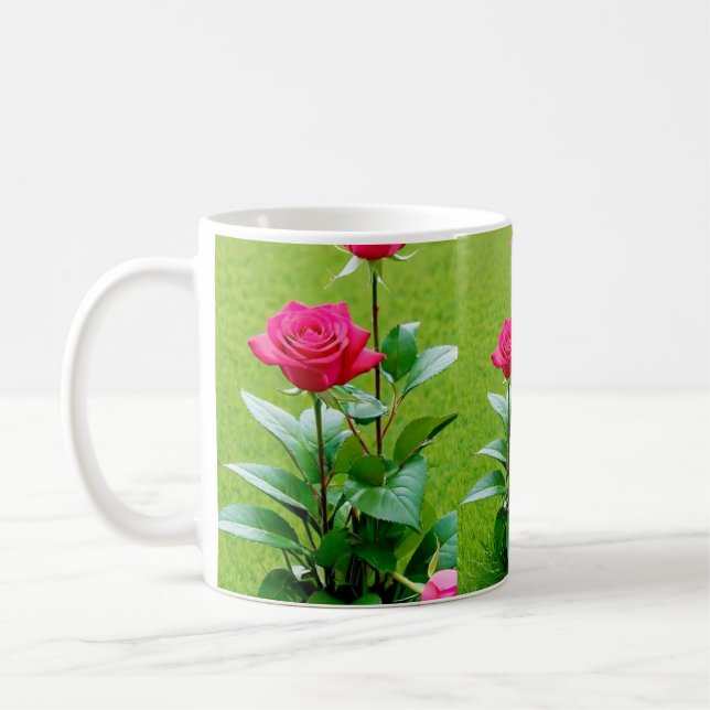 Taza De Café flor Rosa (Izquierda)