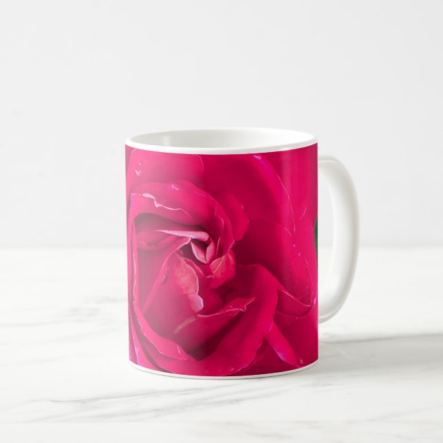 Taza De Café flor Rosa (Anverso derecho)