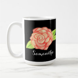 Taza De Café Flor Rosa
