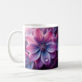 Taza De Café Flor rosa Lilac y Primavera Púrpura
