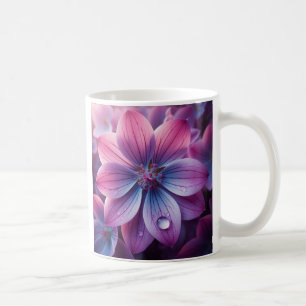 Taza De Café Flor rosa Lilac y Primavera Púrpura
