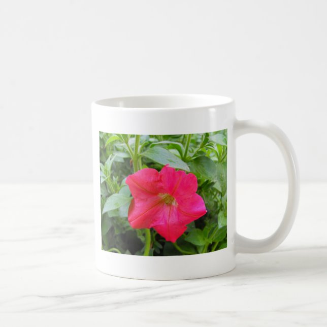 Taza De Café Flor rosa Petunia (Derecha)