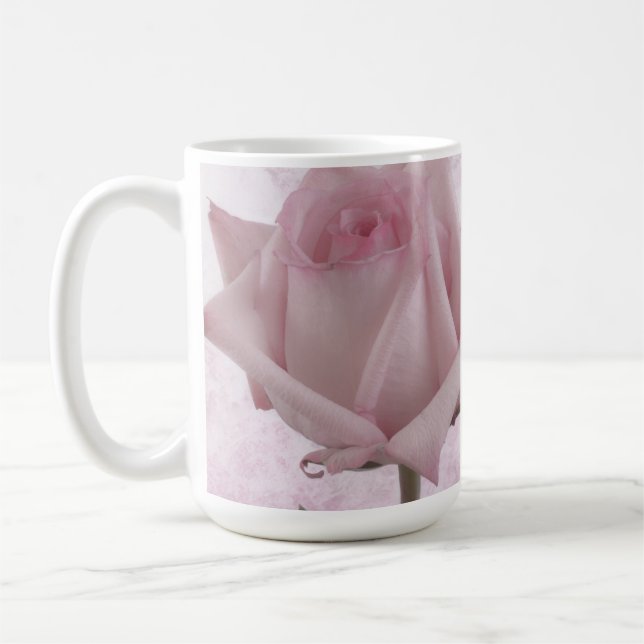 Taza De Café Flor rosa suave (Izquierda)