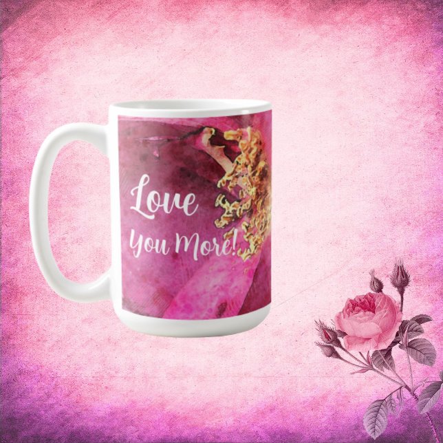 Taza De Café Flor Rosa Te Ama Más (Subido por el creador)