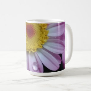 Taza De Café Flor rosa y amarilla