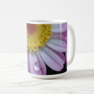 Taza De Café Flor rosa y amarilla
