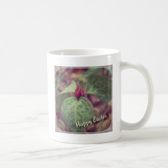 Taza De Café Flor silvestre feliz Pascua (Derecha)