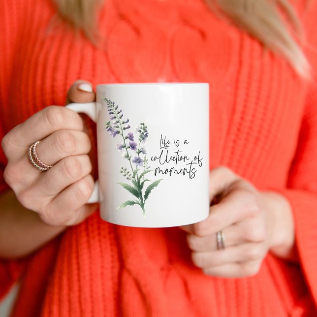 Taza De Café Flor silvestre Larkspur Coffee Mug (Subido por el creador)