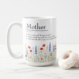Taza De Café Flor silvestre Mama Mug - Regalo del Día de la Mad
