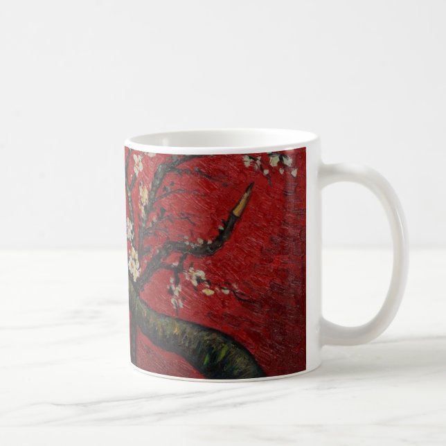 Taza De Café Flor Vincent van Gogh de la almendra (Derecha)