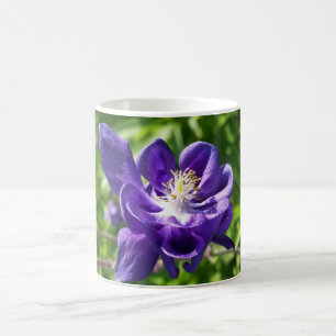 Taza De Café flor violeta brillante
