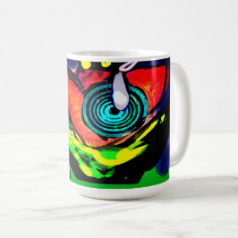Taza De Café Flor y rana primaverales