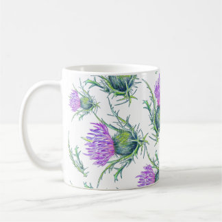 Taza De Café Flora de cardo escocesa
