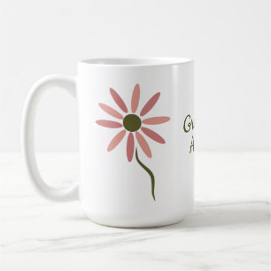 Taza De Café Flora Funky - flor abstracta estilizada Actualizad