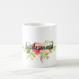 Taza De Café Flora rosa roja