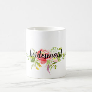 Taza De Café Flora rosa roja