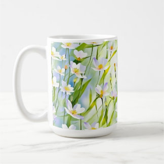 Taza De Café Floración suave de primavera floral