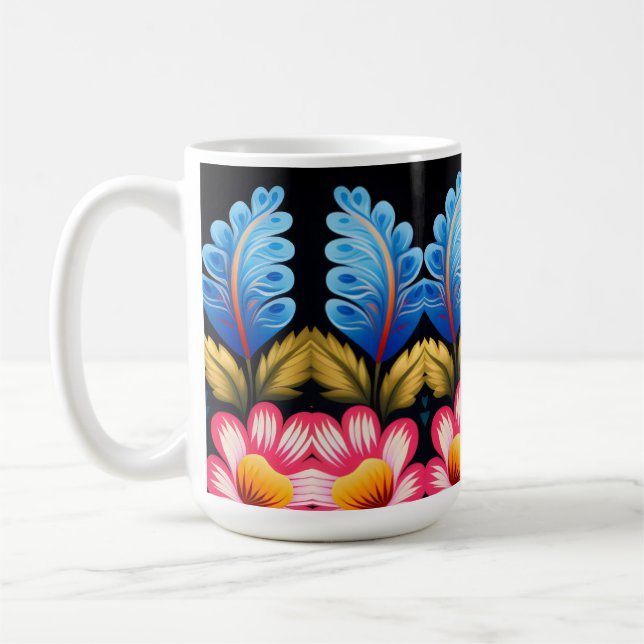 Taza De Café floral (Izquierda)