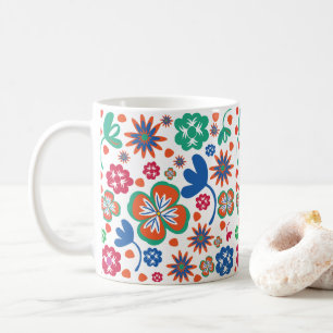 Taza De Café Floral