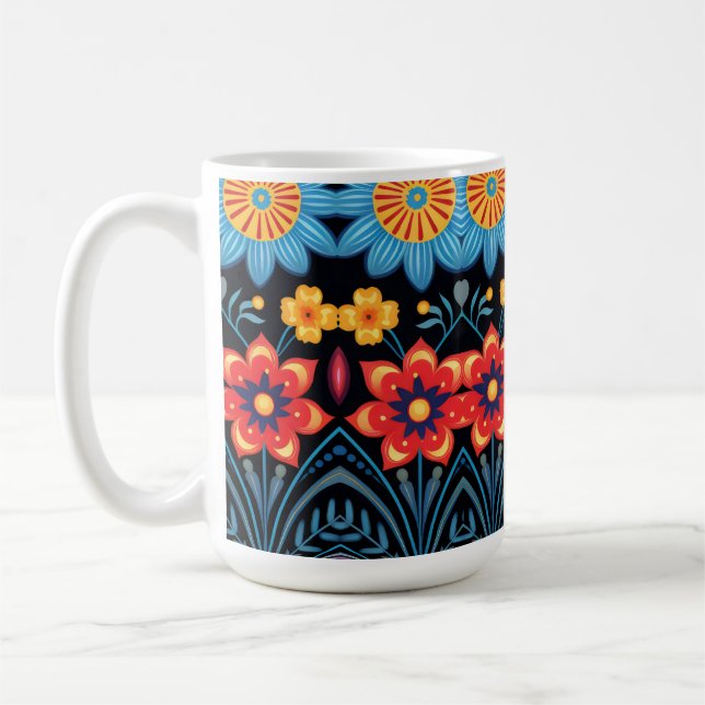 Taza De Café floral (Izquierda)