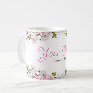 Taza de café floral