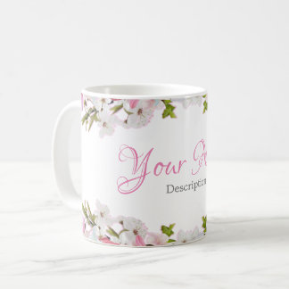 Taza de café floral