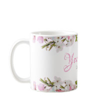 Taza de café floral
