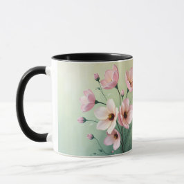 Taza de café floral