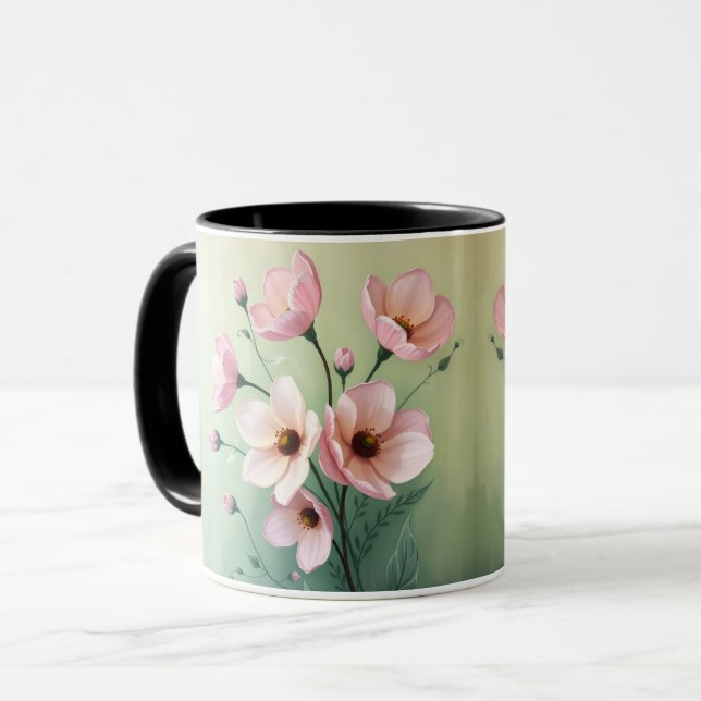 Taza de café floral (Anverso izquierdo)